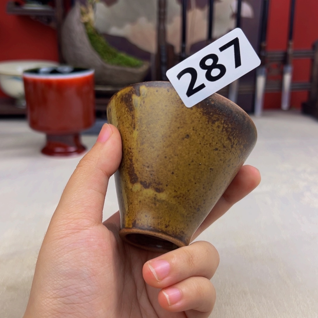 杯子纯手工柴烧主人杯