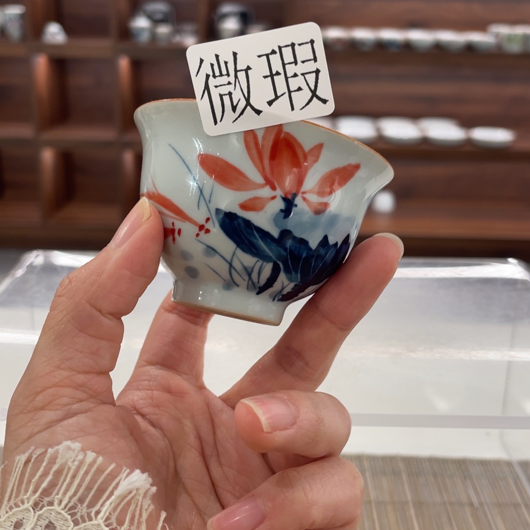 微瑕釉下彩纯手绘