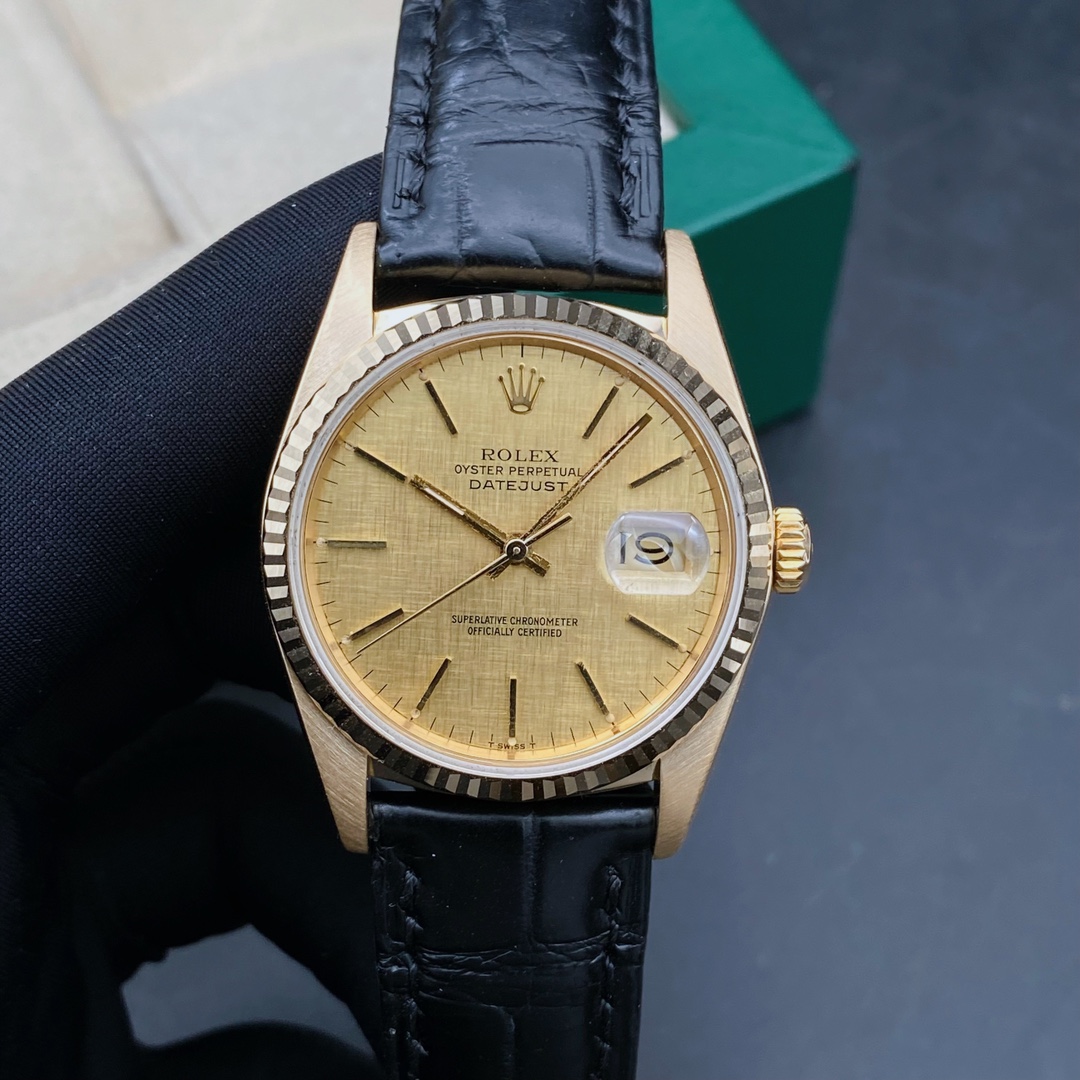 99新 Rolex/劳力士 日志16018布纹盘/男士机械表/表径36