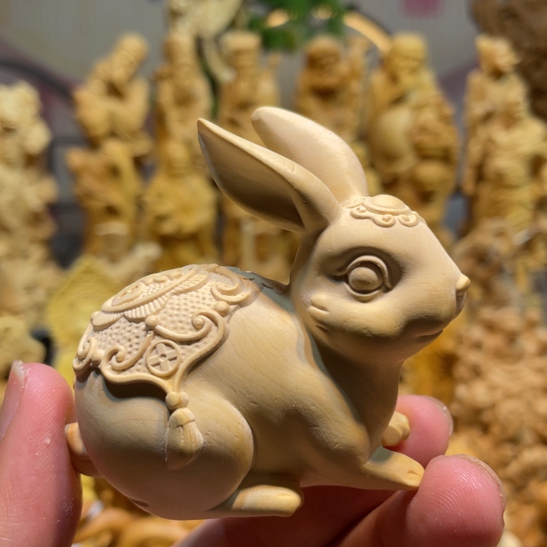 黄杨木黄杨木瑕疵福兔