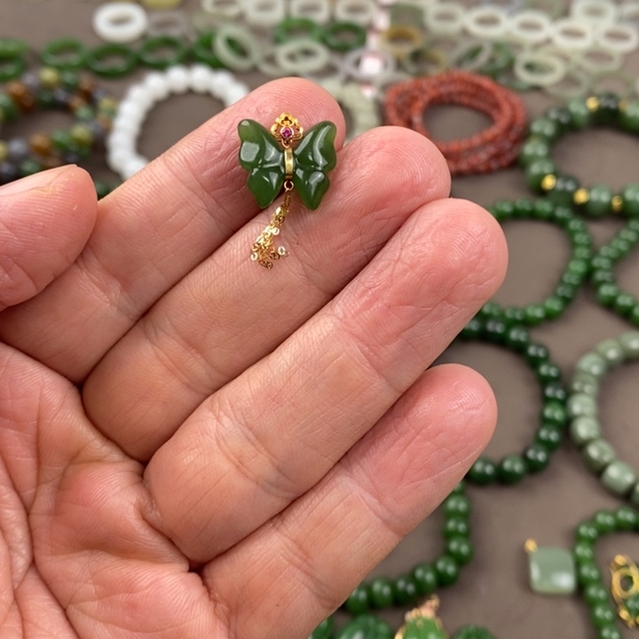 和田玉吊坠(不含链)未镶嵌淡****5