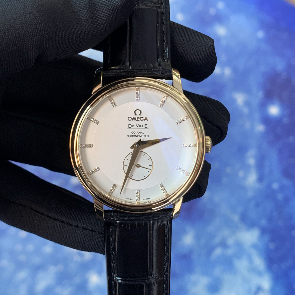 99新 Omega/欧米茄 蝶飞系列/男表/40mm/黄金/机械