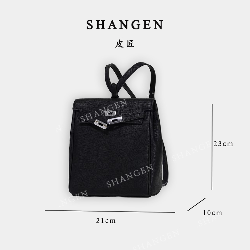 【云云甄选】GQ-8815-黑色-轻奢时尚简约女士新款小众双肩包