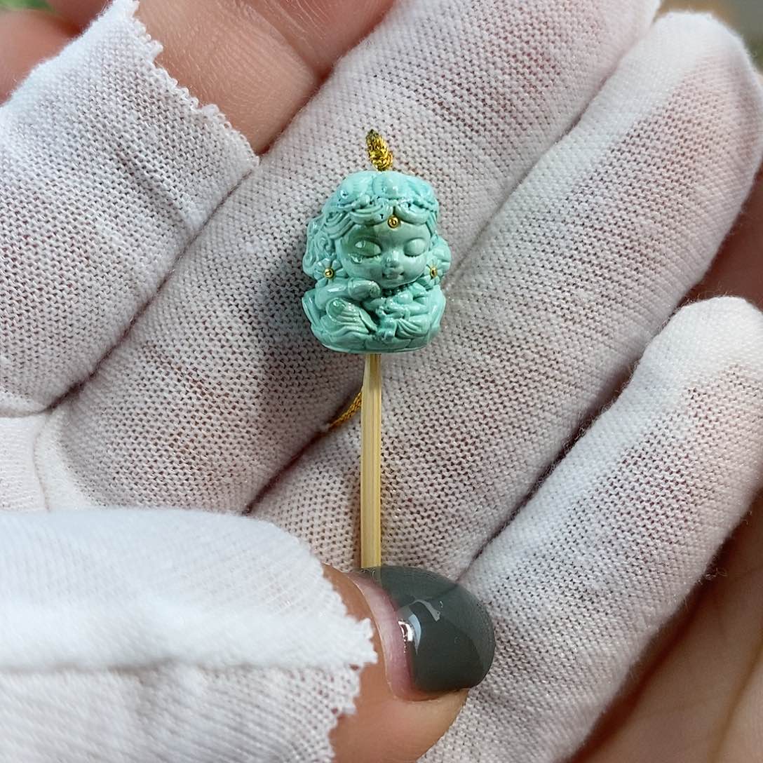 绿松石珠宝奇石未镶嵌