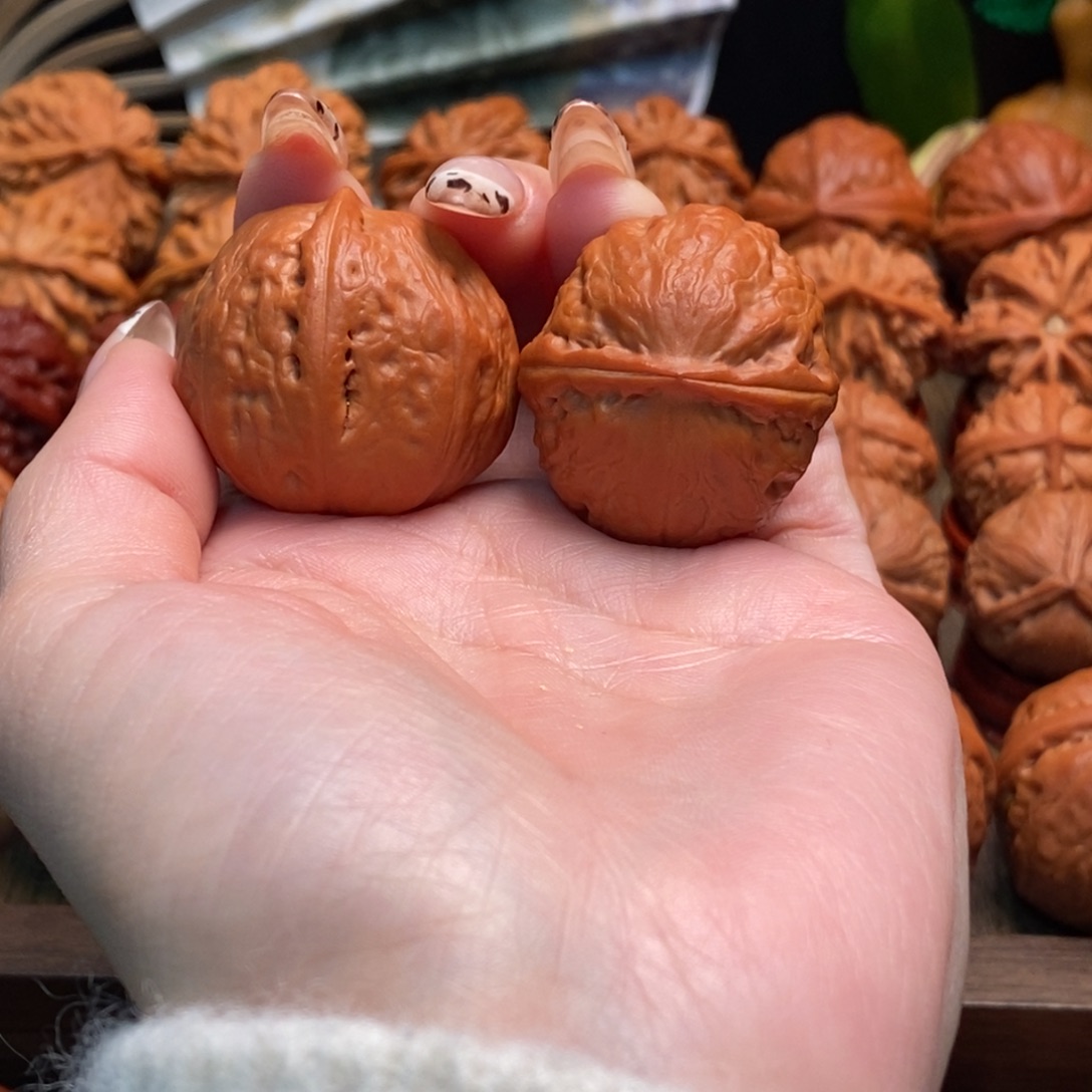 把件文玩核桃光头佛肚