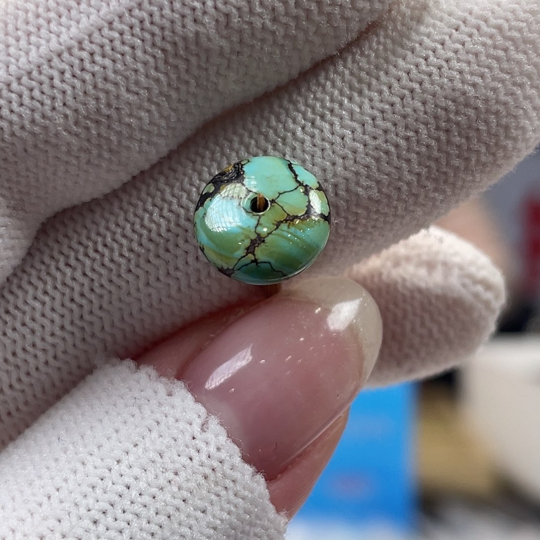 绿松石未镶嵌挂件