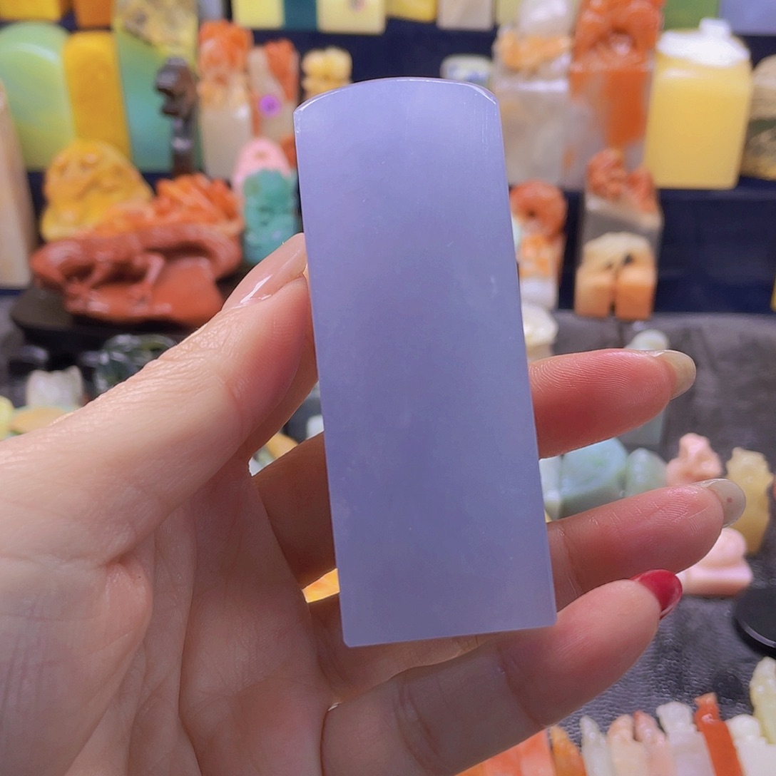 昌化石印石西峡蓝