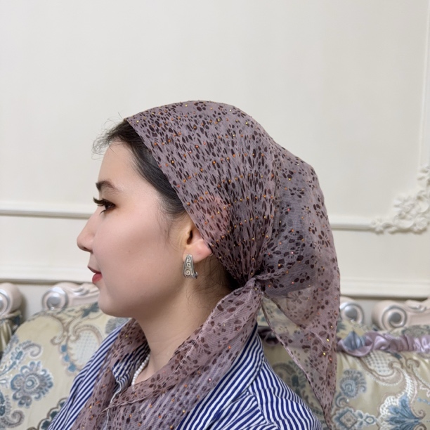 碎花、花纹、棉质头巾