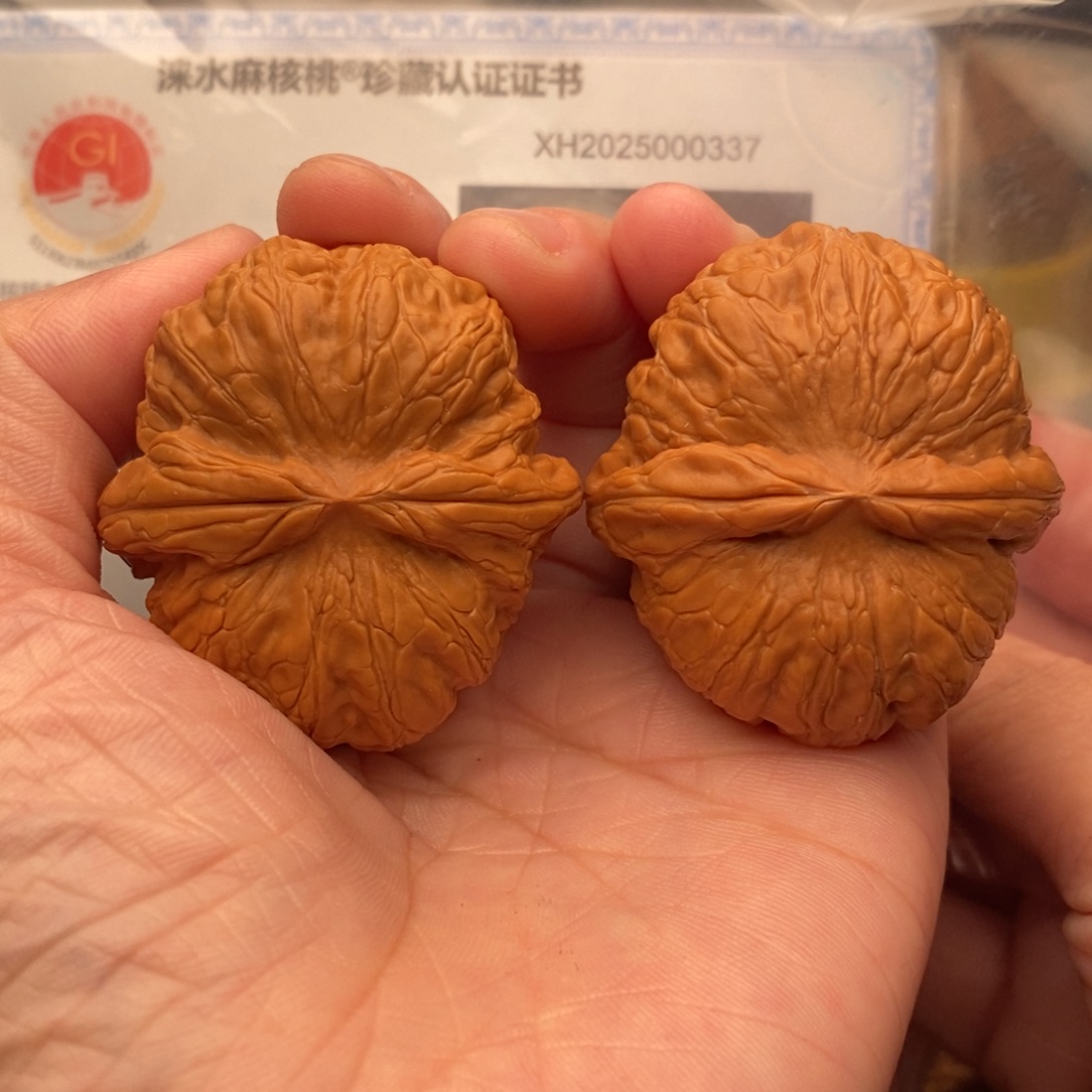 文玩核桃把件元宝45