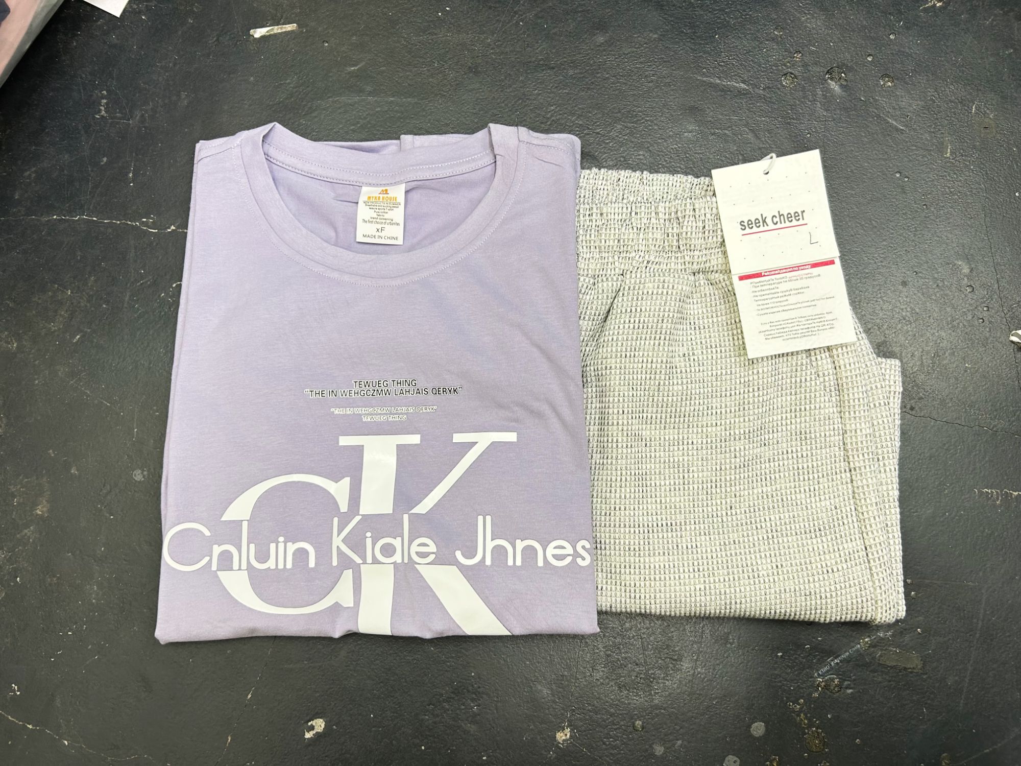 B13套装时尚圆领短袖T恤衫休闲宽松套装春夏新款