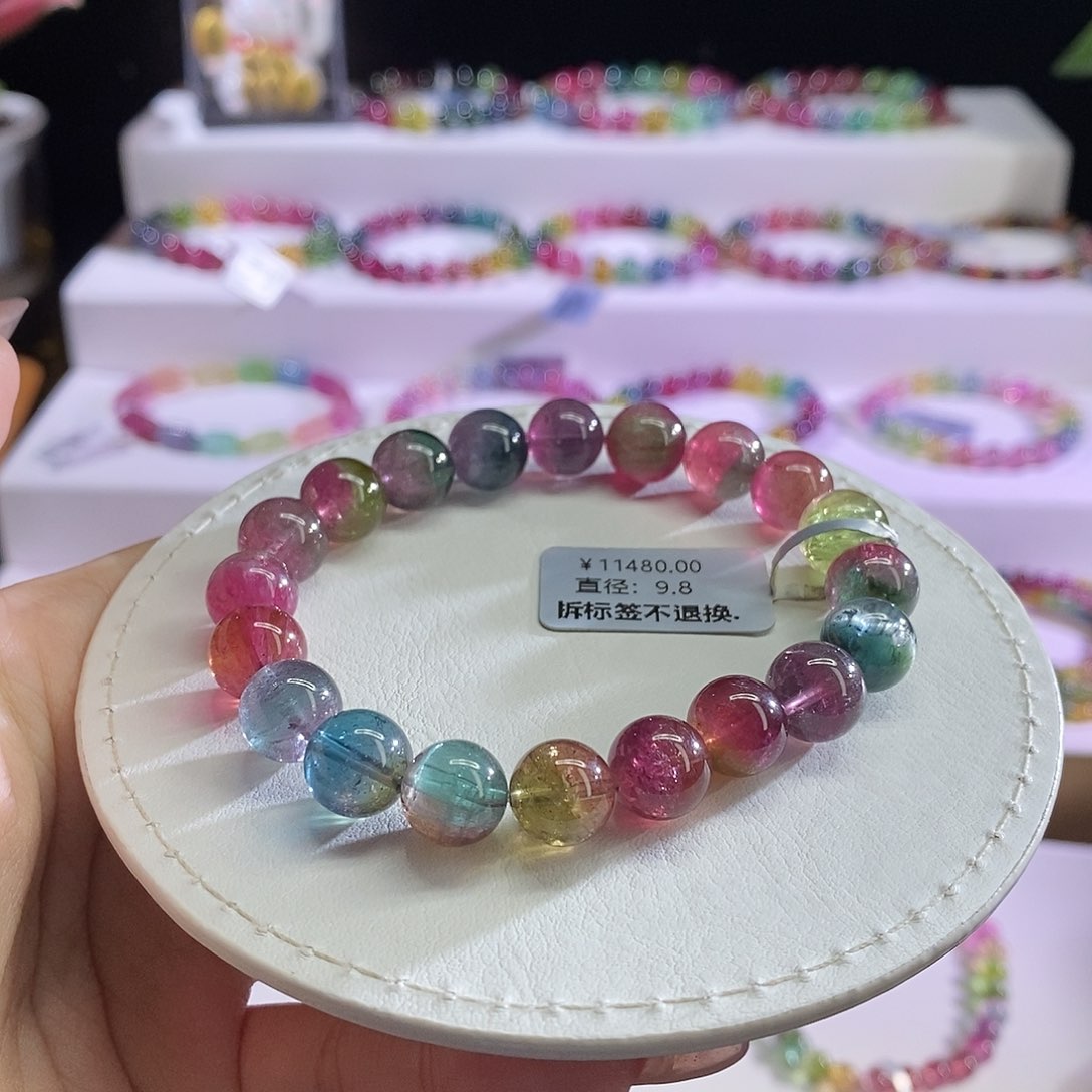 未镶嵌手链碧玺西瓜