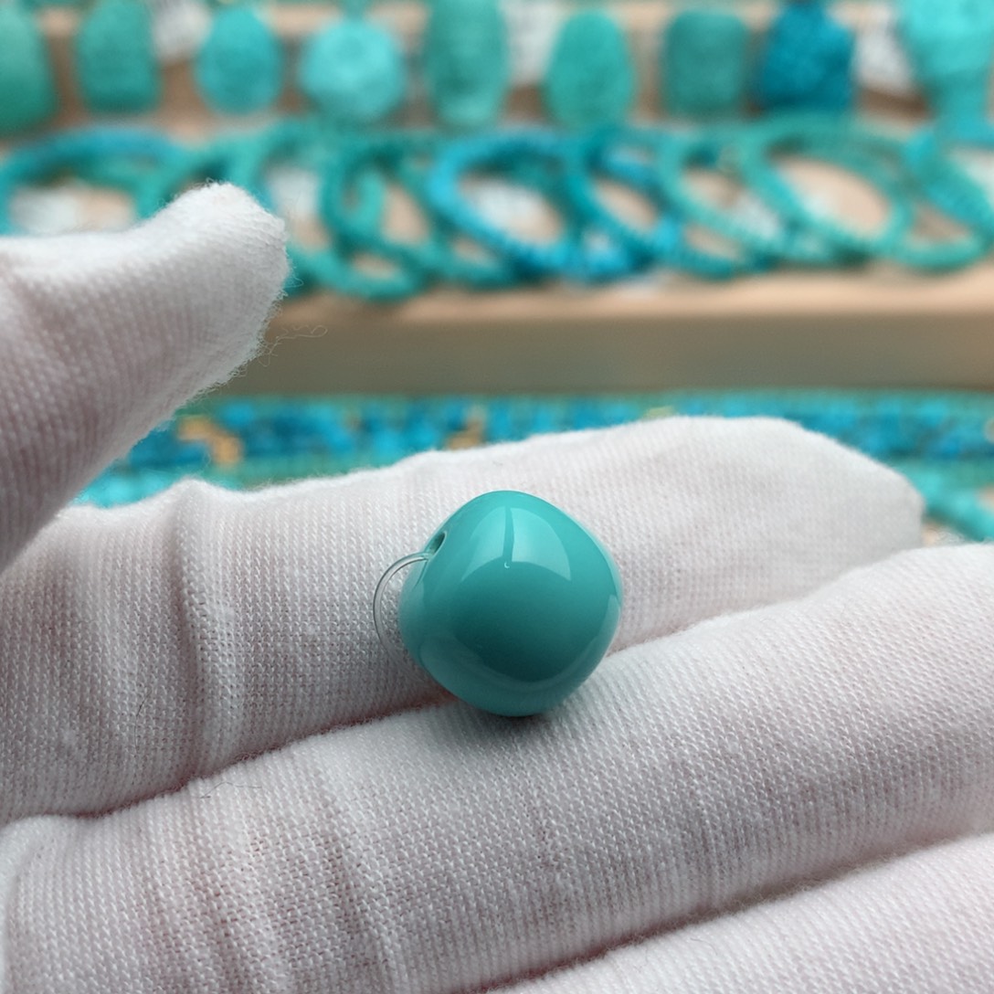 绿松石未镶嵌珠宝奇石13mm