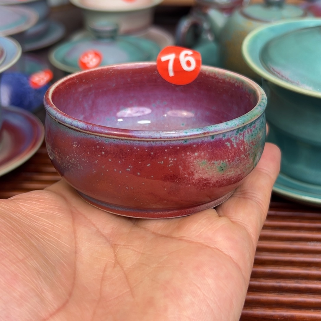 手工制作钧窑茶器