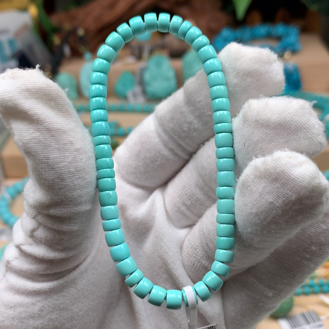 绿松石精品直切5未镶嵌