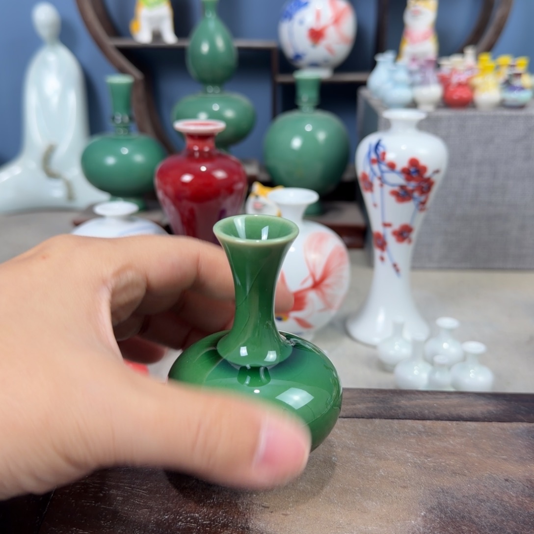 陶瓷手工小花器摆件