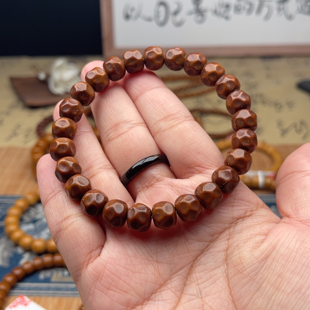 紫金鼠手串实心无相9➕