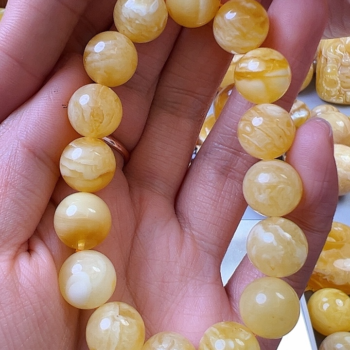 蜜蜡颈饰未镶嵌蜜蜡