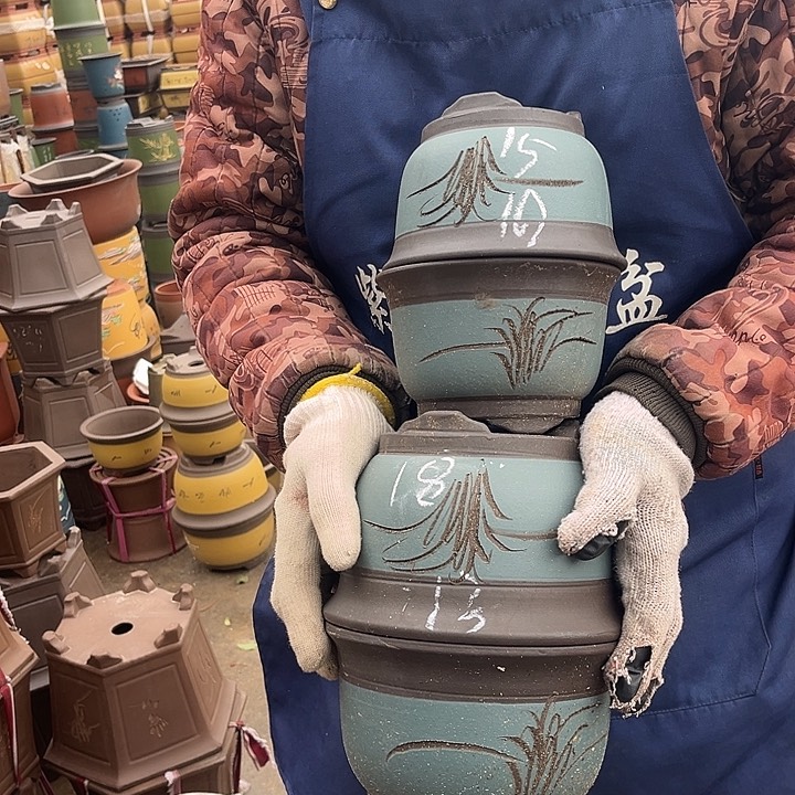 紫砂紫砂花盆是指利用