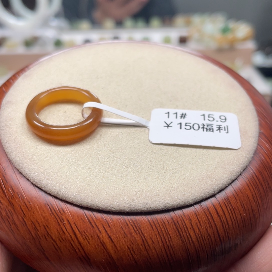 和田玉戒圈未镶嵌南**人15.9