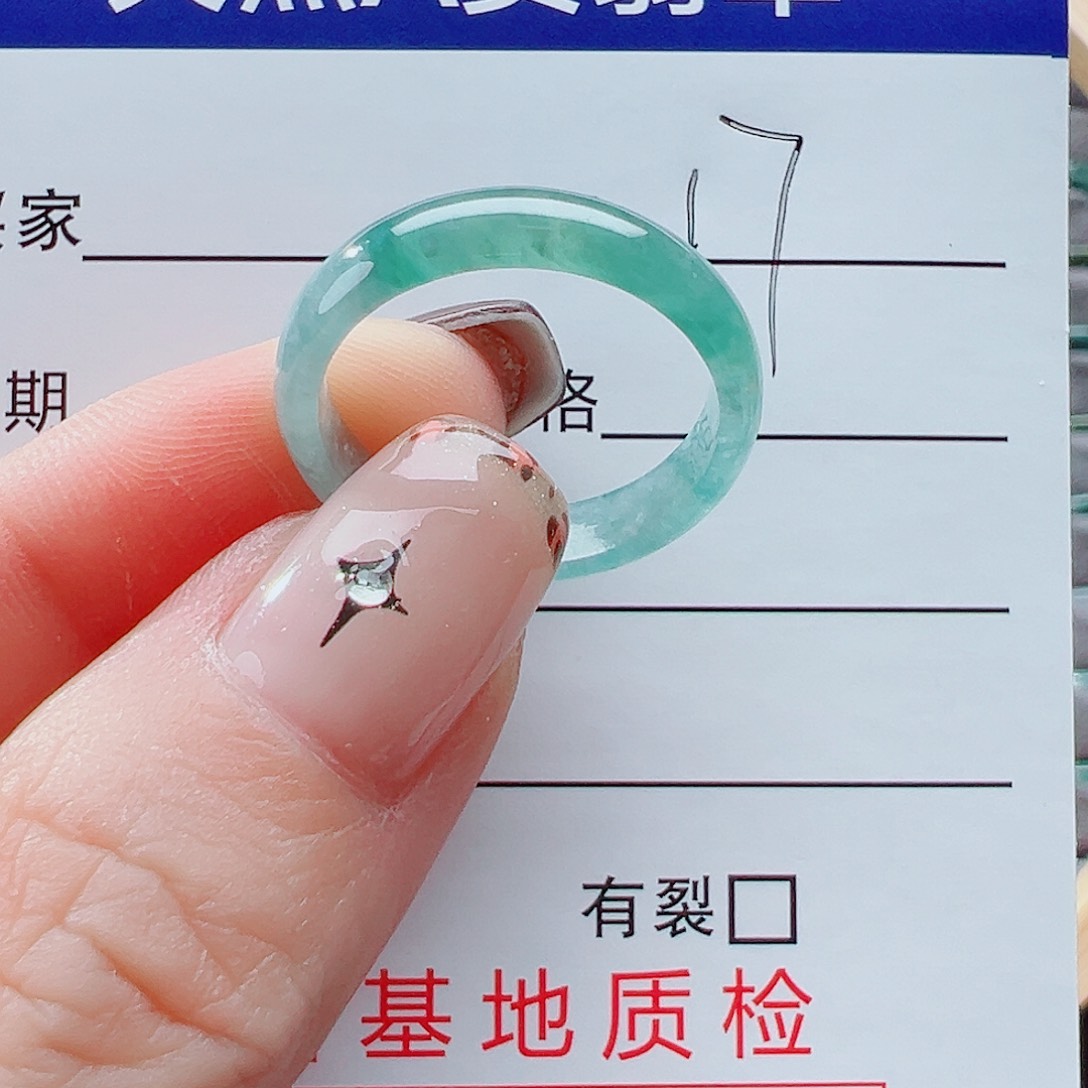 未镶嵌戒指翡翠岳**蝶戒圈