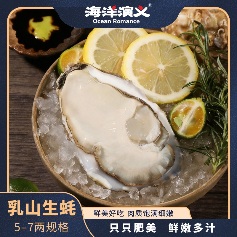 海洋演义 乳山生蚝（5-7两/个）9斤