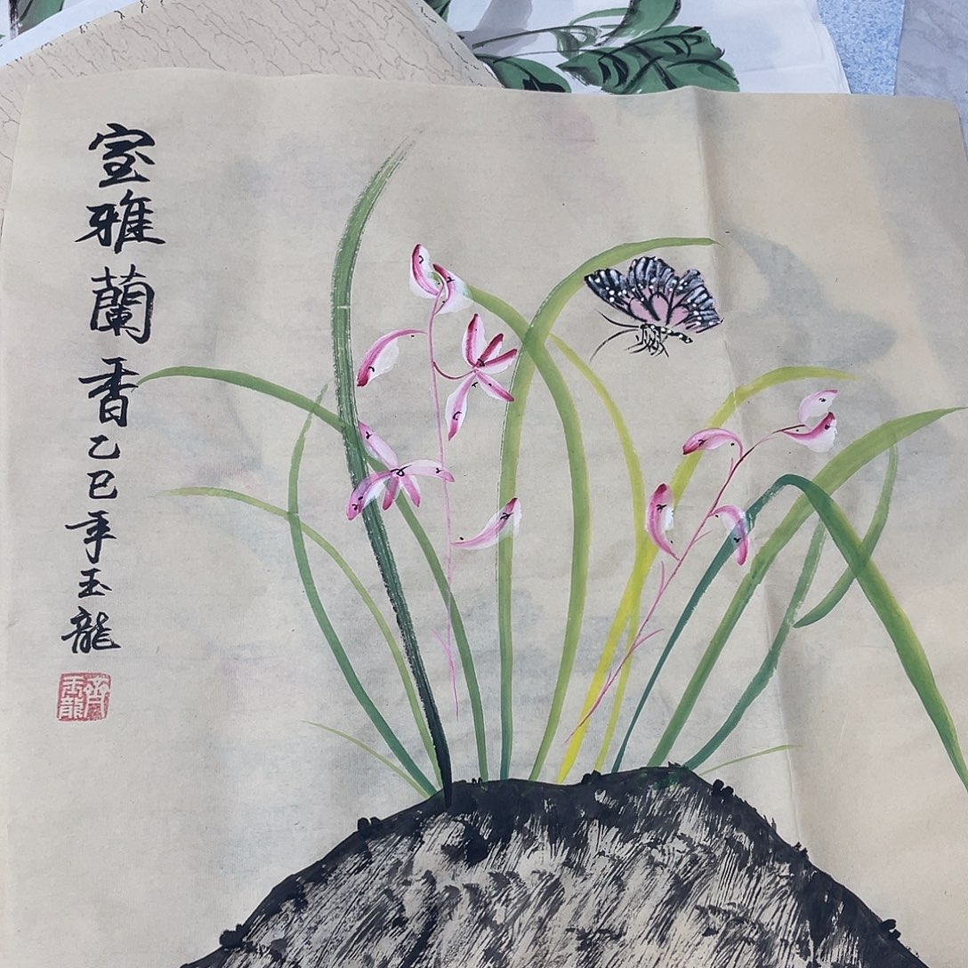 国画国画作品原稿50兰花