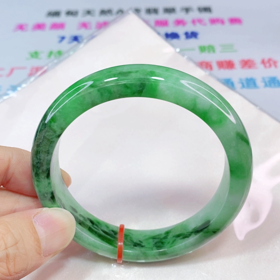 未镶嵌手镯翡翠56.6圈口正圈