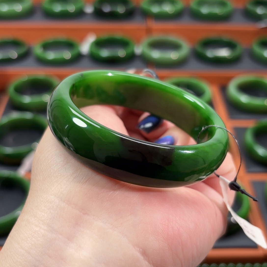 和田玉未镶嵌手镯59.60