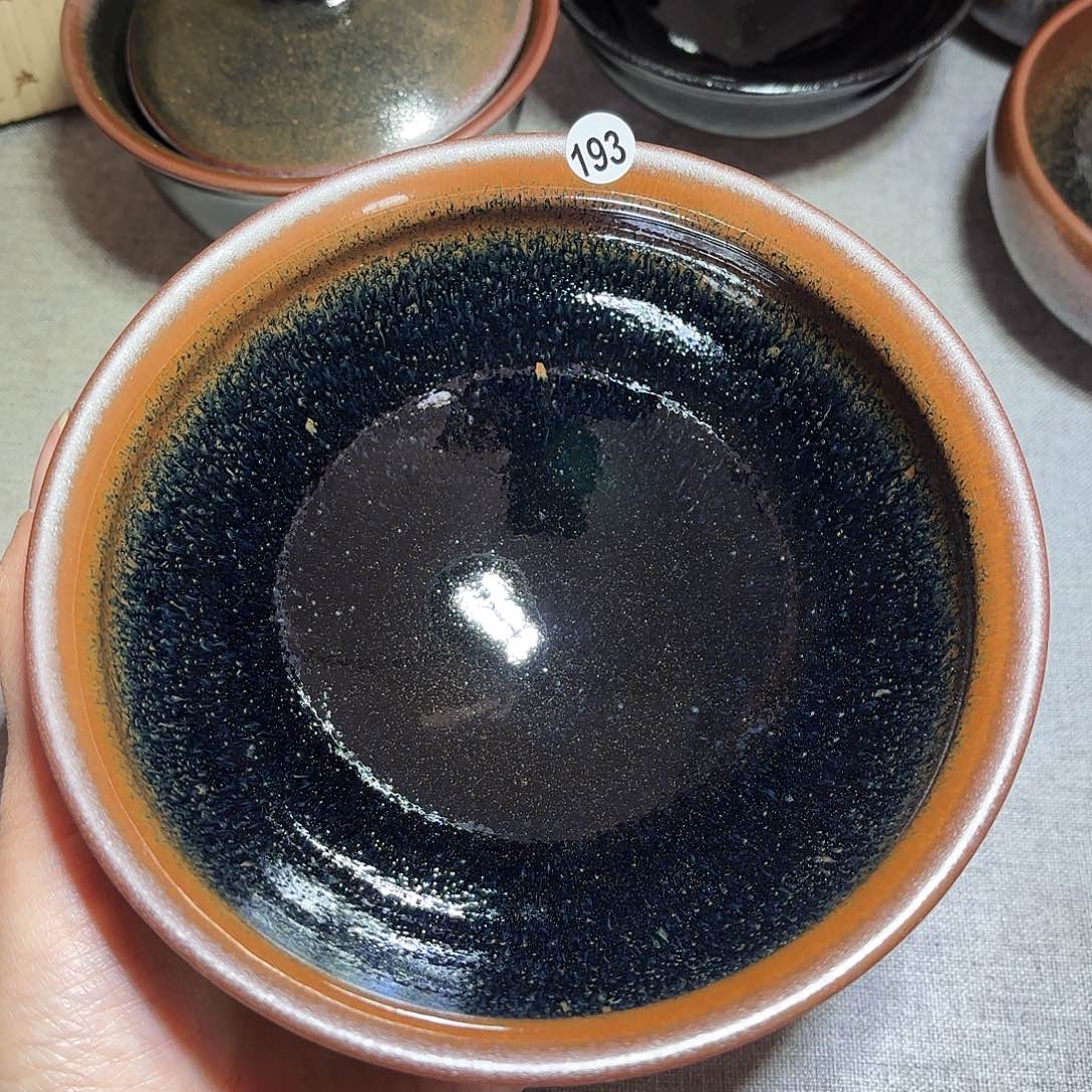 空***绕茶盏子衿手工柴烧建盏193微瑕