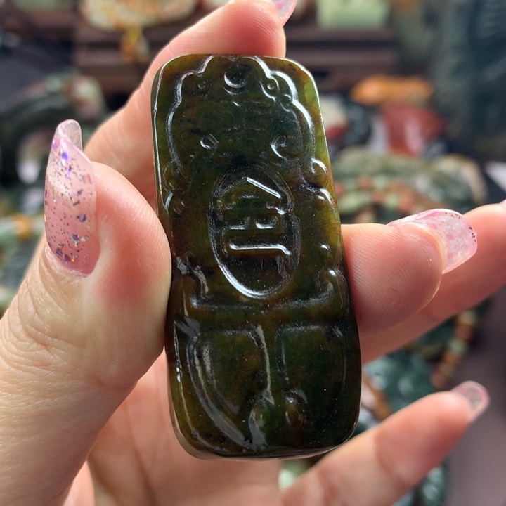 岫岩河磨玉（透闪石质玉）手把未镶嵌