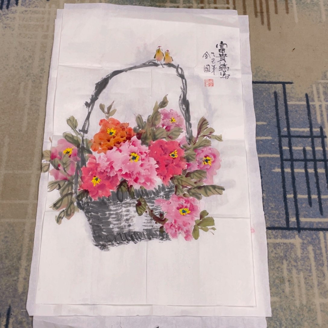 国画96x60作品花鸟11111