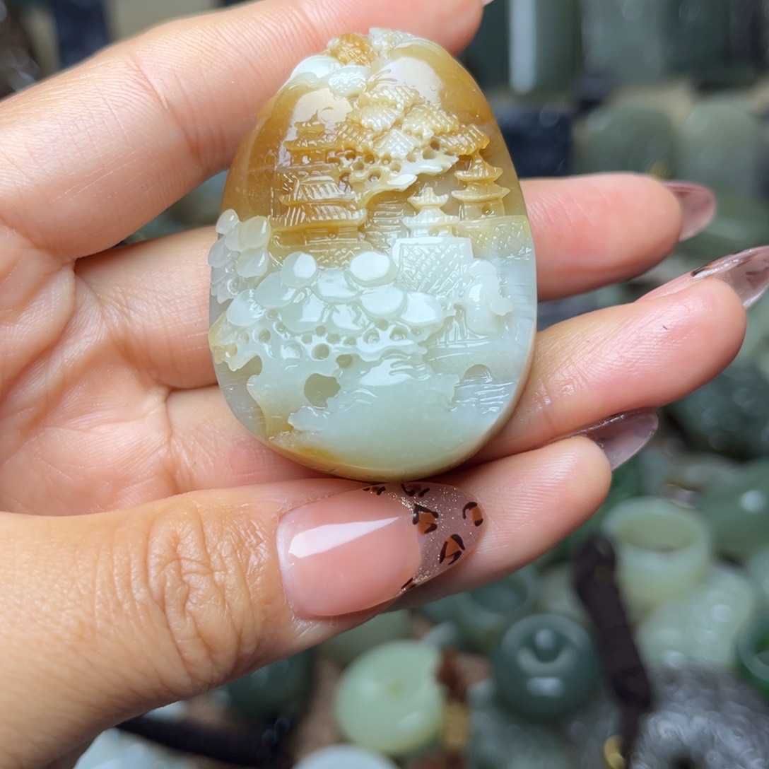 和田玉颈饰未镶嵌k****g