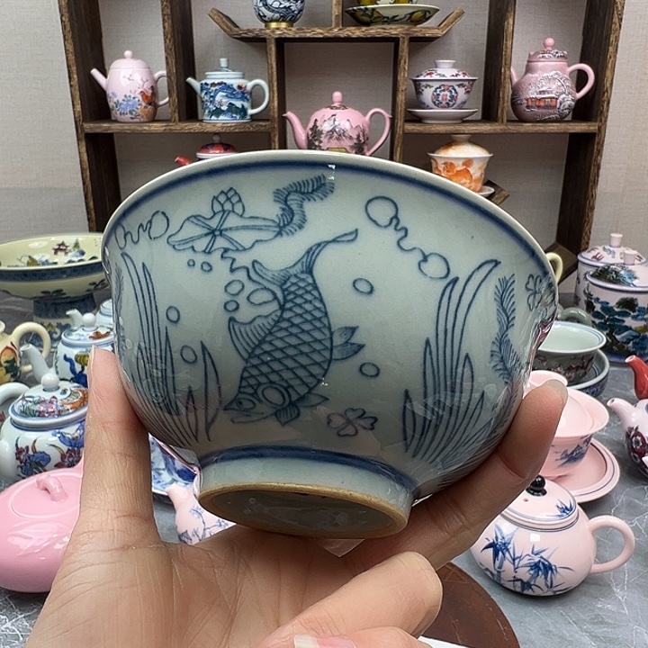 陶摆件景德镇陶瓷567老厂瓷67