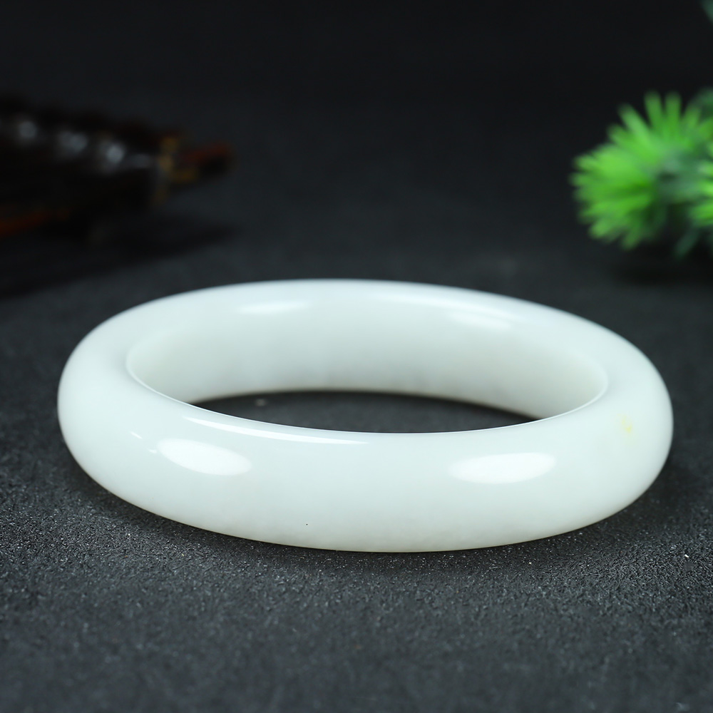 方圆玉业和田玉白玉手镯