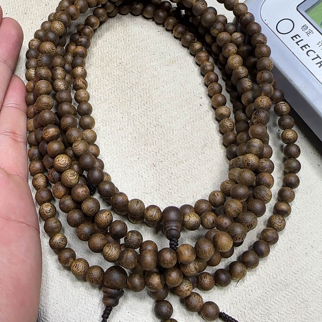 沉香沉香碎屑奇楠沉香圆珠长串0.7-16g陆河多样性发一条