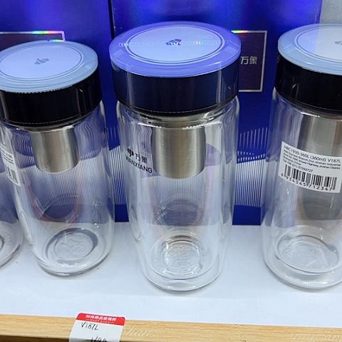 万象品牌玻璃农**娃V187L蓝色