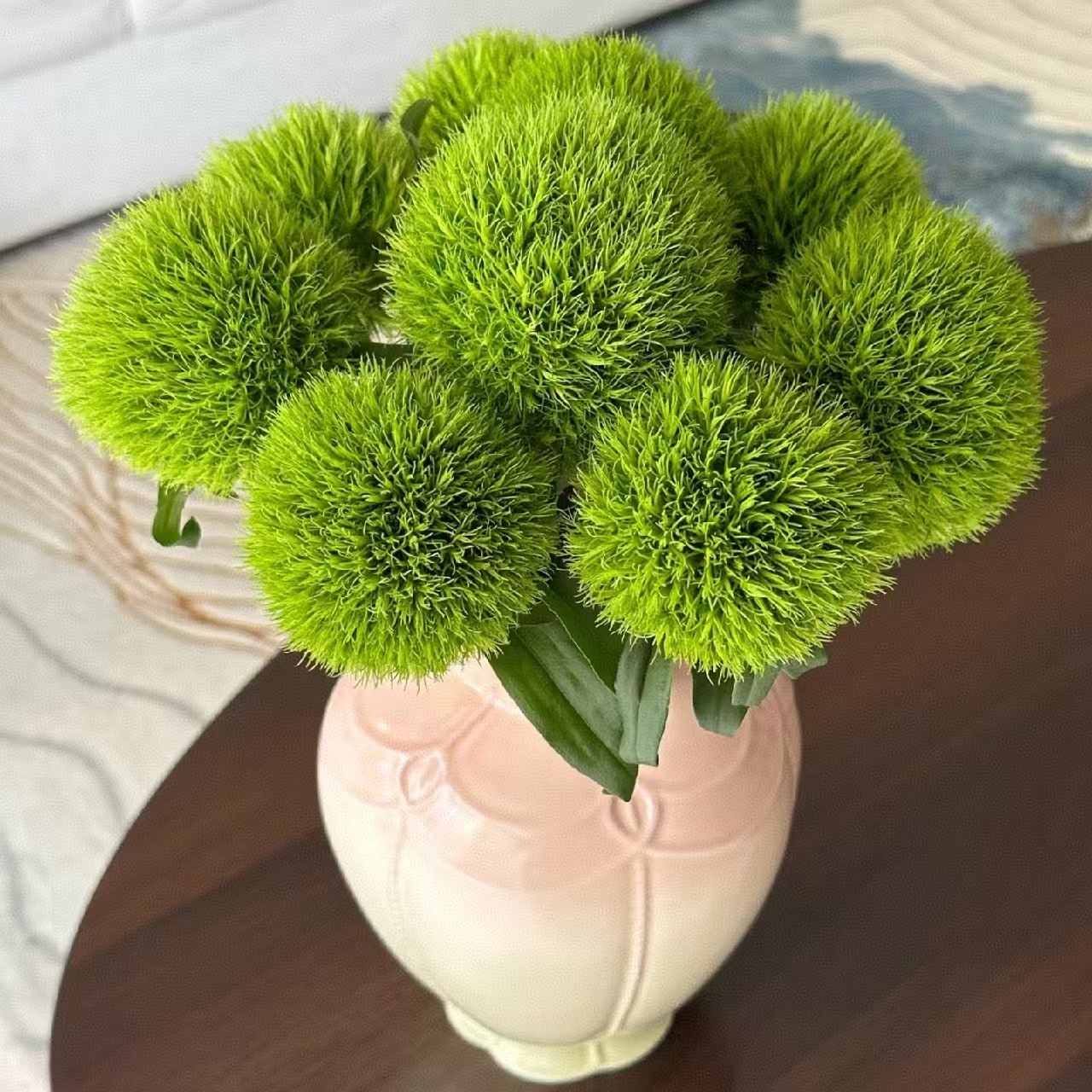 套餐05 绿色石竹花5支+白色铃铛花一小把