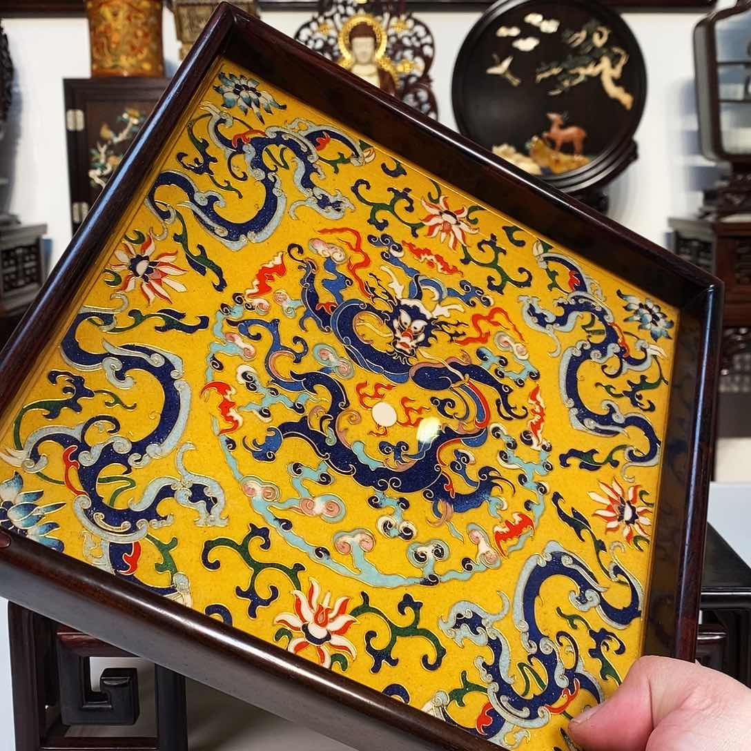 红酸枝木类成套家具大红酸枝托盘