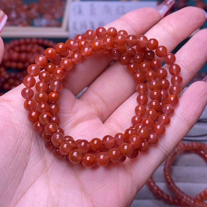 南红玛瑙手链未镶嵌33