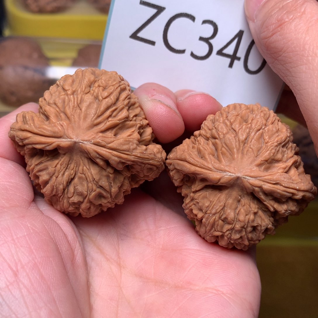 文玩核桃把件粗筋毕业红皮肉球南疆石43