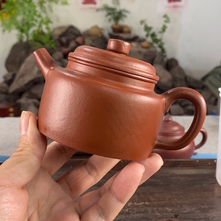 紫砂茶壶宜兴紫砂朱泥200