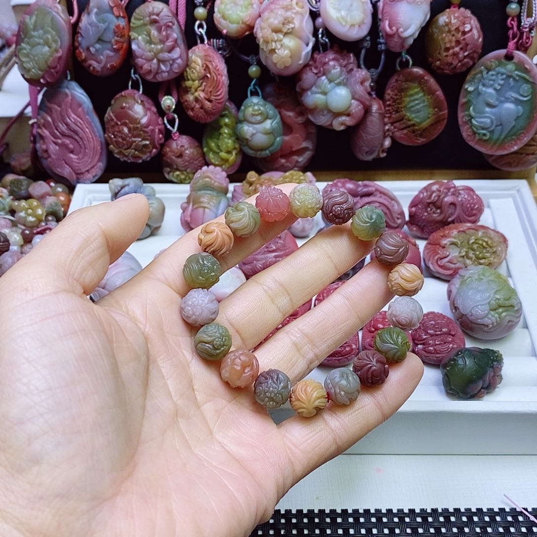 玛瑙/玉髓盐源玛瑙手串未镶嵌