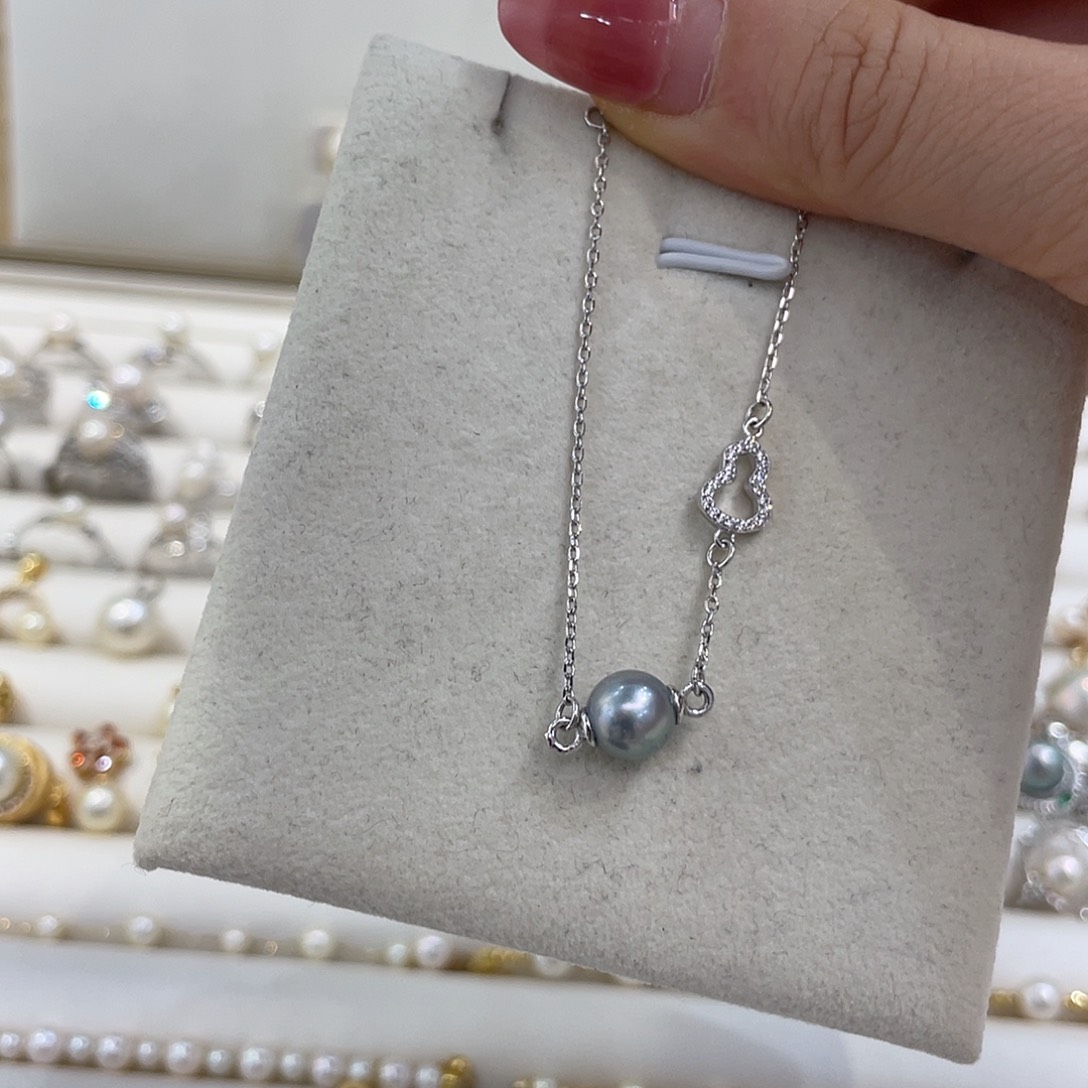 海水珍珠银S925镶嵌手绳