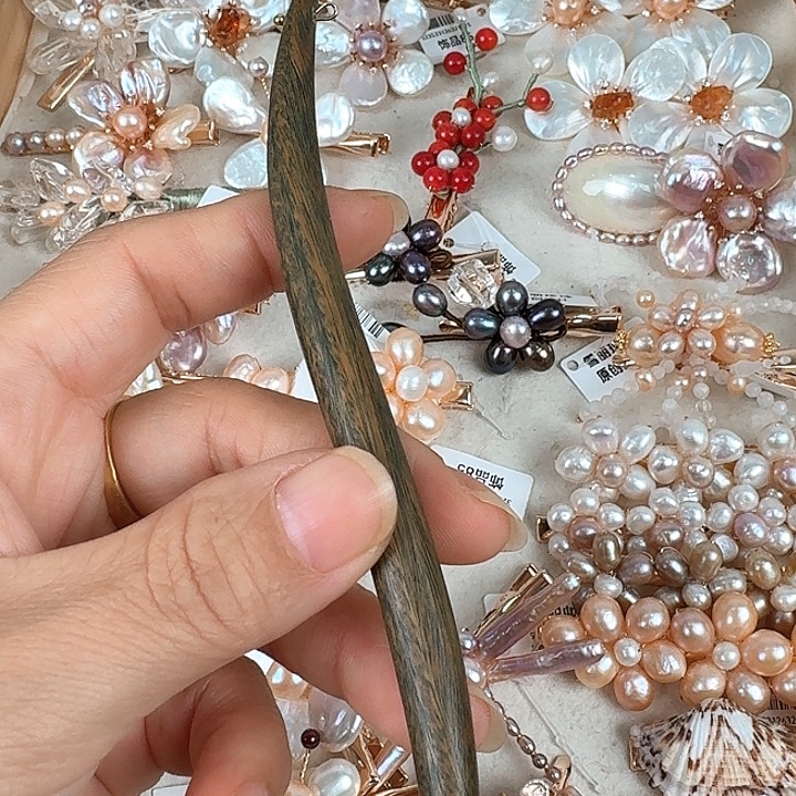 兰***蓝戒指淡水珍珠未镶嵌