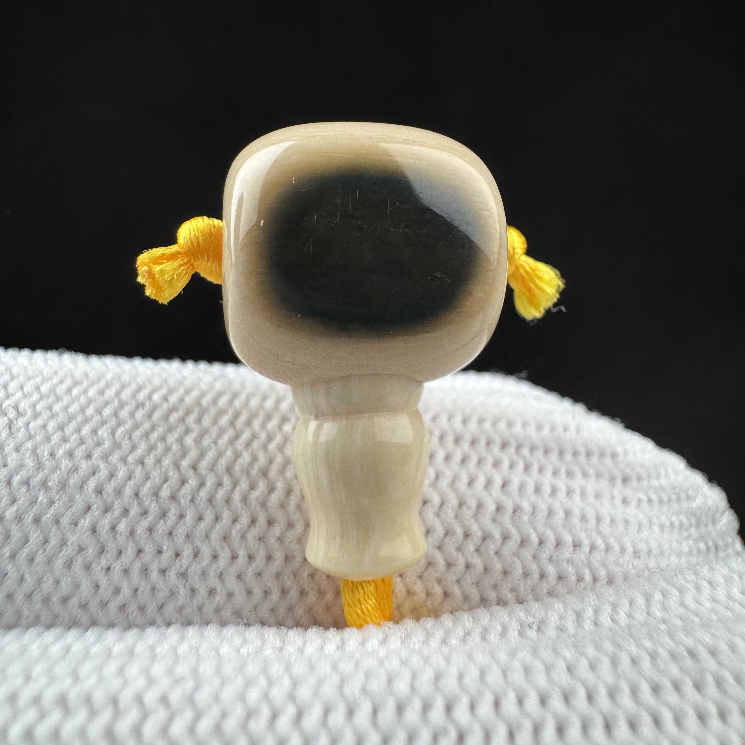 J9950天然猛犸牙藏式蓝眼三通 12.5*20.4*11.3mm一物一图 假一罚