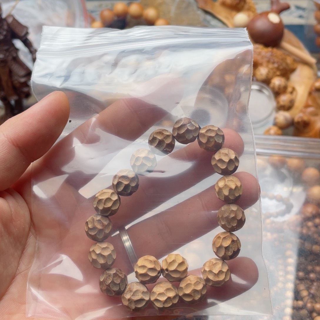 檀香木手串/手链金*1.2老山檀无相