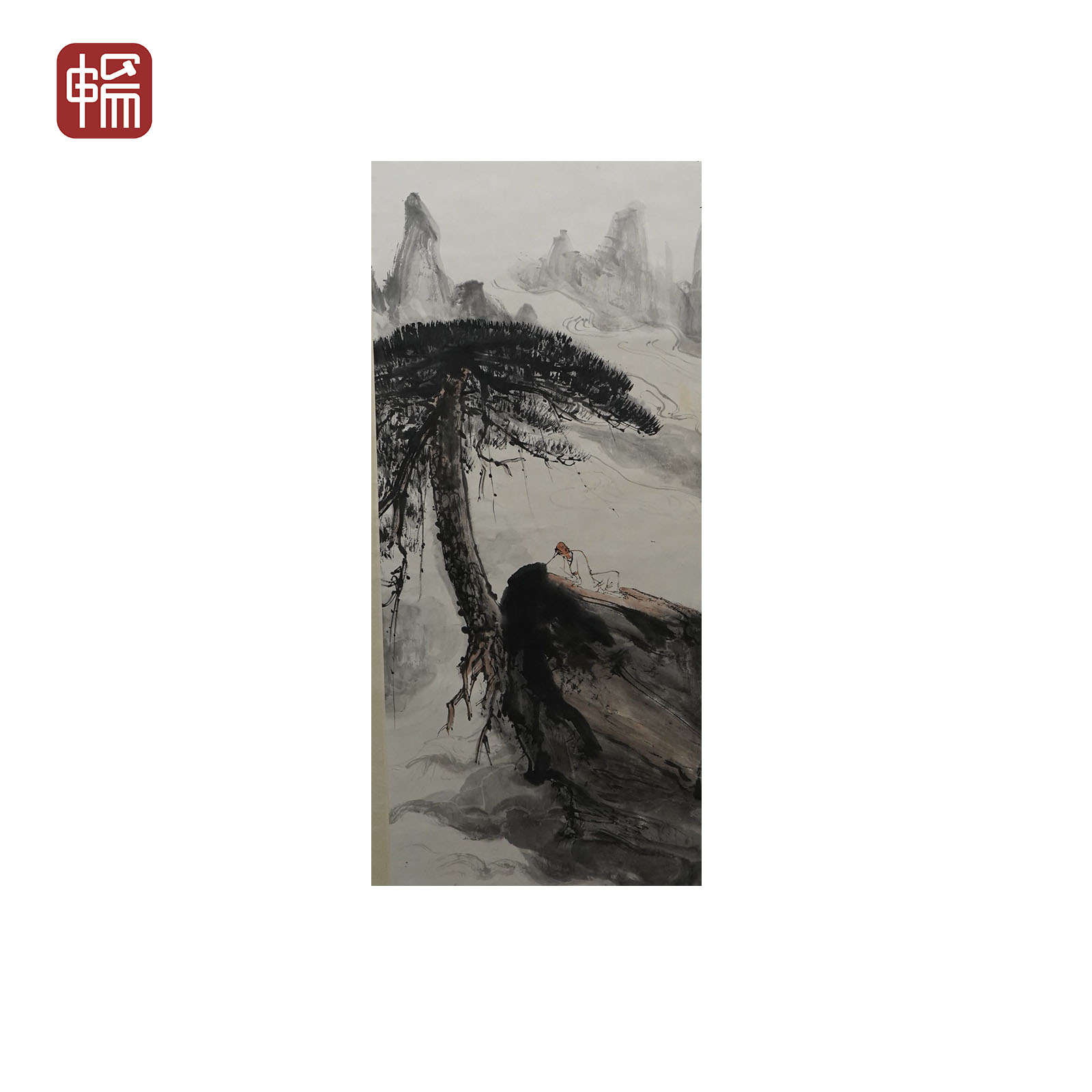 F1270 《唐人诗意》94*41（3.46） 纸本立轴   FL 