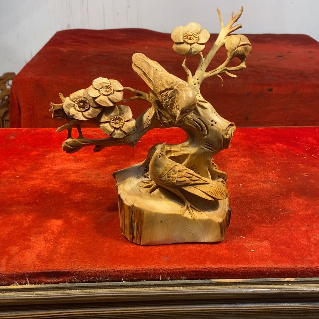 柏木（崖柏）崖柏摆件（梅花