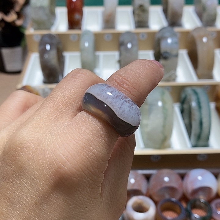 玛瑙/玉髓未镶嵌戒指