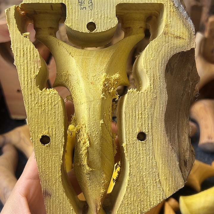 大叶紫檀（黑酸枝木类）岩桑黑马半成品不退换